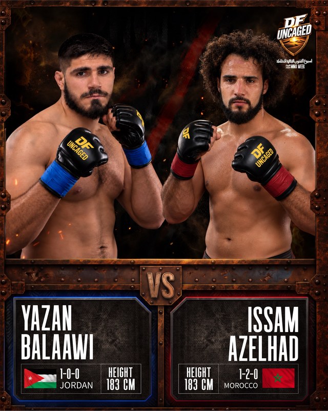 Yazan Balaawi goes head-to-head with Issam Azelhad at DF UNCAGED.