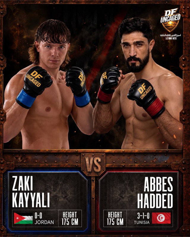 Zaki Kayyali Vs Abbes Hadded at DF UNCAGED.